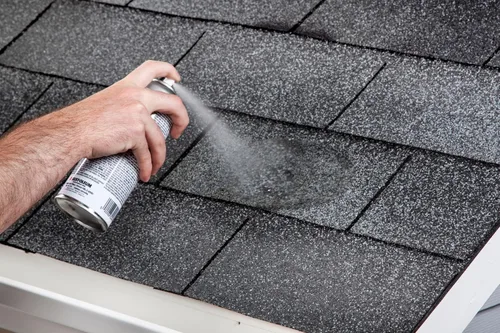 Vista 5 de Rust-Oleum Parche de techo triple grueso y espray sellador, 13 onzas, negro