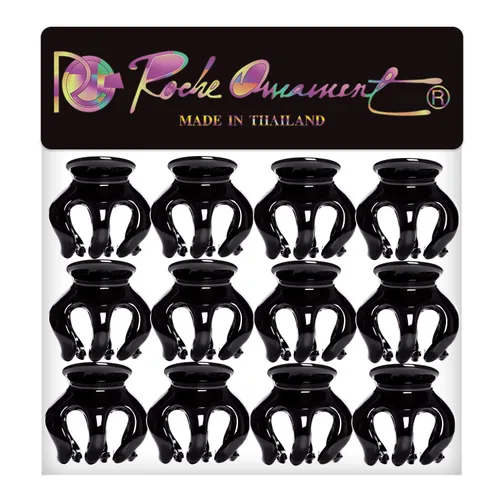 Vista 5 de RC ROCHE ORNAMENT 12 pinzas para el pelo de pulpo para mujer, cabello grueso o fino, calabaza, antideslizante, agarre de garra, estilo araña, pinzas