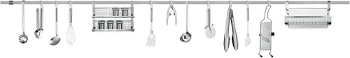 Vista 2 de Rösle Colección de cocina abierta de acero inoxidable, accesorio de pared con tapa