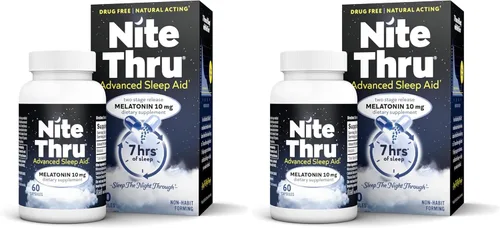Vista 7 de Advanced Sleep Aid - Suplemento dietético de melatonina, cápsulas de 10 mg, 60