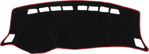 Vista 8 de Funda protectora de poliéster para salpicadero de automóvil compatible con Nissan Sentra 2012-2019, protector de poliéster negro para consola