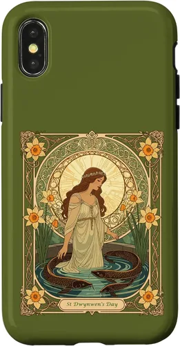 Vista 5 de Dwynwen's Well and Sacred Fish Case for iPhone 17