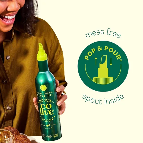 Vista 6 de Colive Aceite de oliva virgen extra 16,9 fl oz (16.9 fl oz) Extracto en frío Sabor brillante y fresco De granjas familiares en Chipre