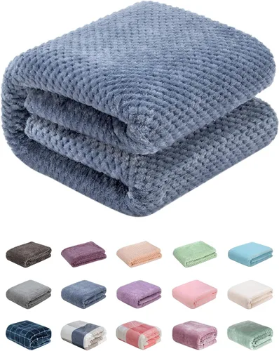 Vista 48 de Manta difusa o manta mullida para bebé, suave y cálida y acogedora manta de lana de coral para niños pequeños, bebés o recién nacidos, para cuna