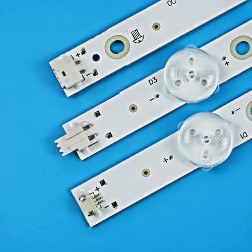 Vista 3 de Tiras LED (8) para TV Insignig 50" NS-50DF710NA19 NS-50DF710NA21 NS-50F301NA24 LB50091 V1_00 LC-50LB601U TPT500J1 TPT500U1-QVN03.U