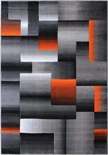 Vista 7 de Masada Rugs, Alfombra de Área Moderna Contemporánea, Azul Gris Negro (2 Pies X 3 Pies) Tapete