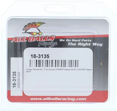 Vista 4 de All Balls Racing 18-3135 Kit de reconstrucción de pinza compatible con/repuesto para Suzuki GSX 600 F Katana 1988-1997, GSX 750 F Katana 1989-1997