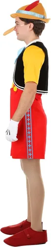 Vista 7 de Encantador disfraz de Halloween de Pinocho de Disney para adultos Diseño auténtico para los fanáticos del cosplay de Disney