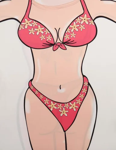 Vista 5 de Ekouaer - Camiseta holgada de manga corta y estampado de bikini para mujer, pareo, prenda divertida