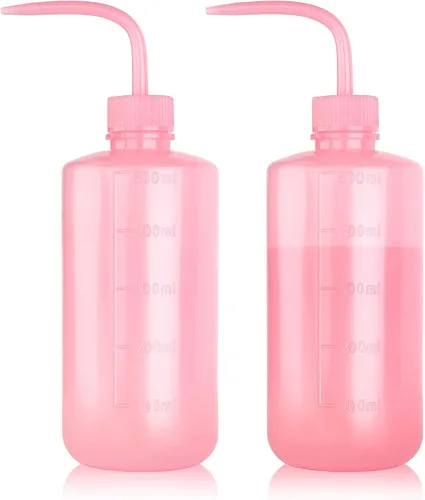 Vista 8 de Melphoe Exprimidor de botellas de lavado de tatuajes, 2 botellas de agua de 5.1 fl oz para riego de suculentas, herramientas de riego de enjuague