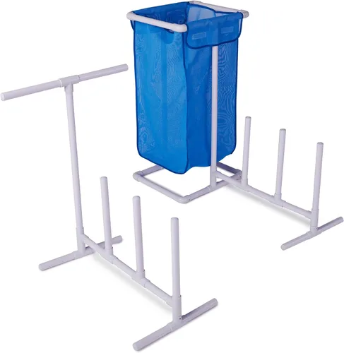 Vista 10 de HydroTools de Swimline perchero para toallas para el costado de la alberca