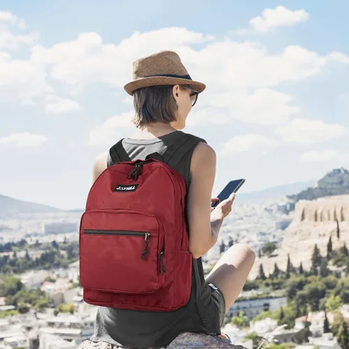 Vista 6 de JOYHILL Mochila de viaje pequeña para la escuela, 20 L, ligera, para libros universitarios