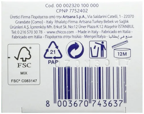 Vista 9 de Chicco Cuidado Oral Pasta de Dientes de Manzana y Plátano Ch320023201000 50 Ml.