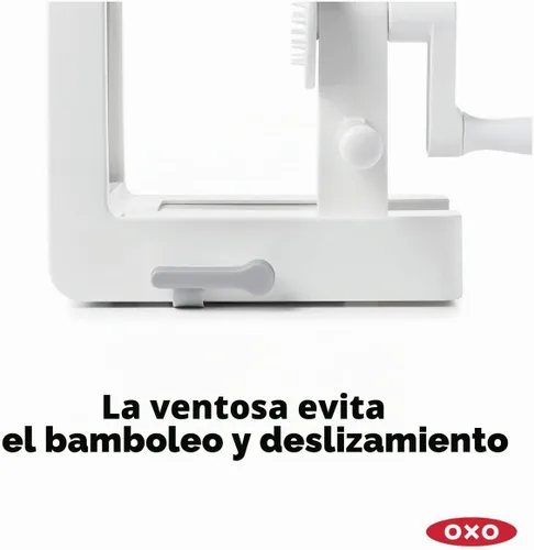 Vista 2 de OXO Good Grips - Espiralizador de mesa de 3 cuchillas con succión StrongHold