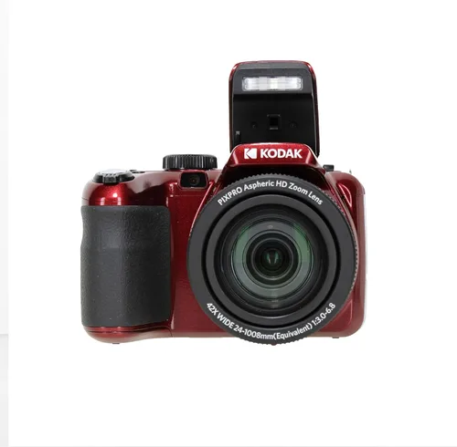 Vista 2 de Kodak PIXPRO AZ425 - Cámara digital para vlogging de 20 MP (rojo) zoom óptico 42X, paquete de lentes gran angular de 0.94 pulgadas con tarjeta