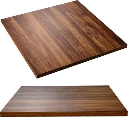 Vista 11 de Kaboon Mesa universal de 24 x 24 pulgadas, paquete de 2, solo encimera reversible de melamina, uso doméstico o comercial en interiores, 1 pulgada