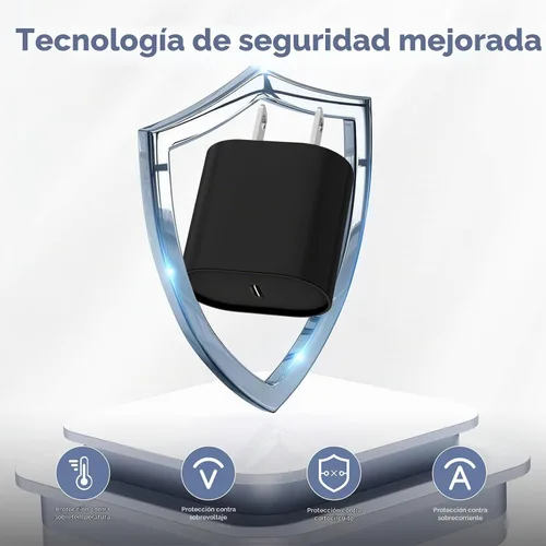 Vista 3 de Essri Cargador Rápido para iPhone 14 13 12 Carga Rápida, Paquete de 2 de 6FT+10FT Cable USB C a Lightning con 20W USB C para Bloque Cargador iPhone