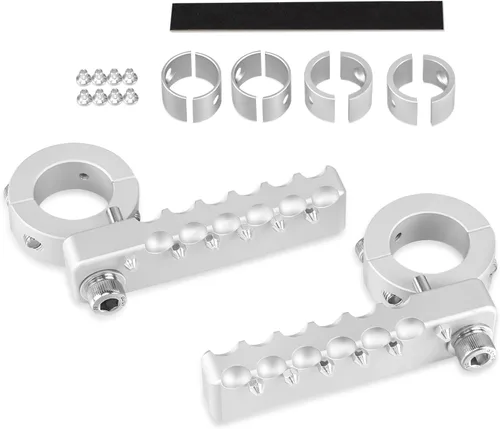 Vista 3 de GUAIMI Clavijas de carretera para motocicleta, clavijas ajustables de ajuste universal para motocicleta con protector de motor de 0.866 in, 0.984