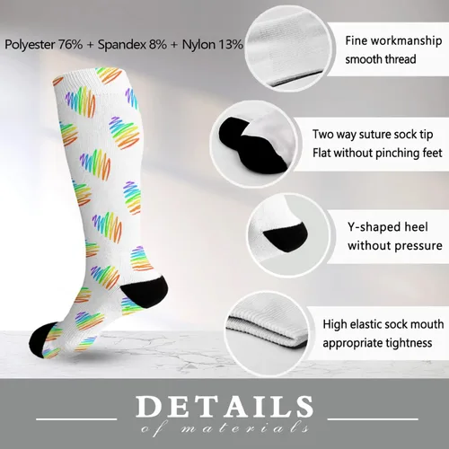 Vista 6 de devor Boot Socks Trouser Socks for Girl Mid Crew Socks Fashionable lesbian gay Prides bi Prides Sock