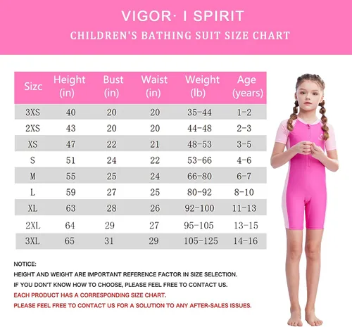 Vista 6 de karrack Traje de baño de una pieza para niñas y niños con protección solar UPF 50+