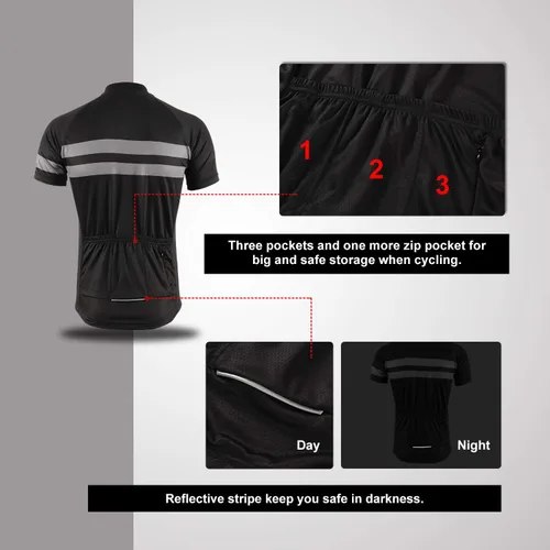 Vista 4 de BERGRISAR Maillots de ciclismo de manga corta para hombre