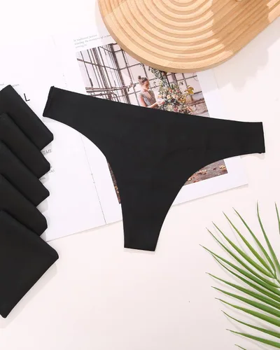 Vista 6 de ROSYCORAL Paquete de 10 tangas sin costuras para mujer, transpirables, de tiro bajo, invisibles, hipster, tanga, invisibles, tallas XS-XL