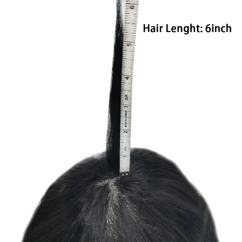 Vista 7 de Toupee - Sistema de reemplazo de cabello para hombres, 0.002 in, invisible, ultra fina, para hombre, pieza de pelo tipo tupé, todas