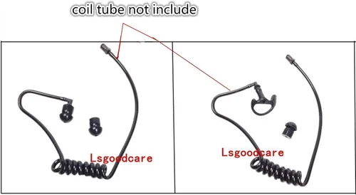 Vista 7 de Lsgoodcare 3 pares de tapones de silicona de repuesto para los oídos, color negro medio (izquierdo y derecho) para auriculares de radio