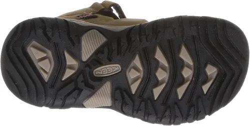 Vista 4 de KEEN Botas de senderismo unisex Ridge Flex de altura media de cuero impermeables para niños