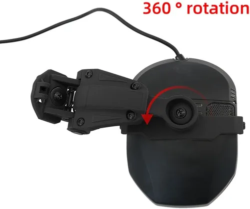 Vista 3 de para orejeras WalkerRazor (Walkers Razor, Walkers Razor Digital) Adaptador de riel Wendy para casco Wendy 2.0 3.0