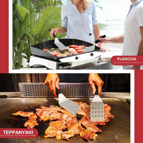 Vista 6 de HaSteeL Kit de accesorios para plancha de 8 piezas para cocina plana