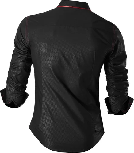 Vista 95 de jeansian - Camisas de manga larga de ajuste entallado para hombre (8397), con botones, informales y de vestir.