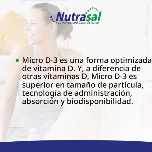 Vista 5 de Nutrasal Micro D3 Vitamina D-3 Gotas – Alto Concentrado (2 Millones de UI) Vitamina D3 con Nano Tecnología y hasta 10 veces más absorción -1 oz