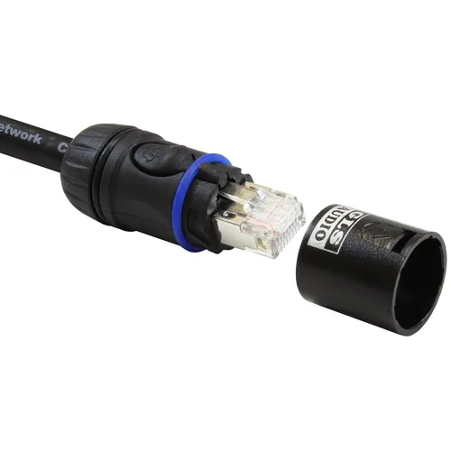 Vista 4 de GLS Audio Cable OFC Pro Tour de 100 pies compatible con Ethercon RJ45 Cat6 resistente G-Shell G45