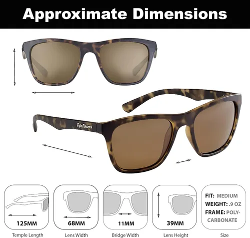 Vista 2 de Flying Fisherman Fowey Polarized Sunglasses with AcuTint UV Blocker for Fishing and Outdoor Sports