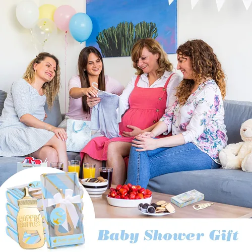 Vista 7 de Chengu 50 piezas abrebotellas, regalos para baby shower, recuerdos de baby shower, para invitados, fiesta de premio, ganador, revelación de género