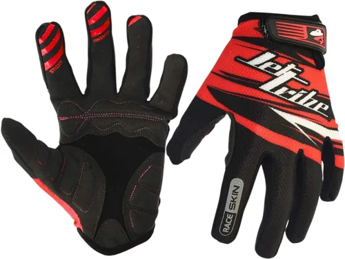 Vista 8 de Jettribe Race Skin PWC - Guantes de recreación Dedo completo fino y transpirable Accesorios de moto acuática para hombres y mujeres jóvenes