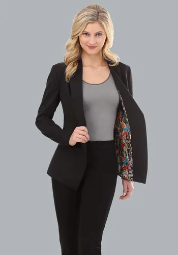 Vista 6 de DC Comics - Blazer de un botón para mujer con estampado vintage