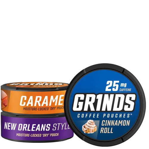 Vista 9 de Grinds Bolsas de café Paquete variado de 11 latas todo en uno Wintergreen, Double Moca, Cerveza de raíz, menta dulce, vainilla, caramelo