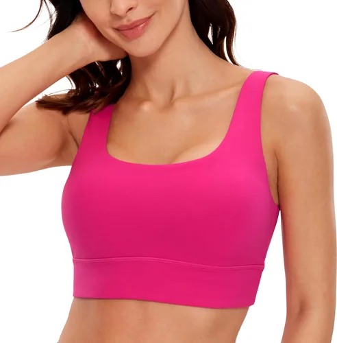 Vista 75 de CRZ YOGA Butterluxe - Brasier deportivo con espalda en U para mujer, cuello redondo, acolchado, de bajo impacto, para yoga, entrenamiento