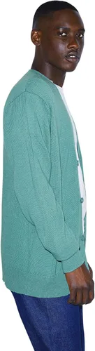 Vista 4 de American Apparel Cárdigan básico de punto de manga larga para hombre