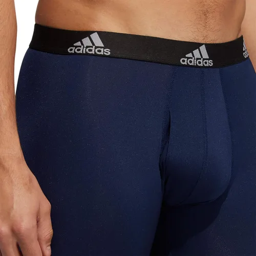 Vista 3 de adidas Calzoncillos tipo bóxer largos de rendimiento para hombre (paquete de 3)
