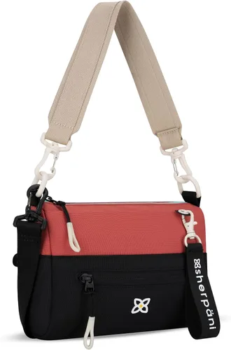 Vista 82 de Sherpani Skye - Bolso cruzado pequeño, de nailon, ligero, para mujer, con protección RFID