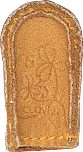 Vista 2 de Clover - Dedal de piel (ergonómico, tamaño pequeño), marrón claro