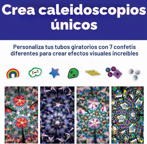 Vista 4 de Creativity for Kids Kit de caleidoscopio Magic Swirl - Haz tu propio caleidoscopio para niños, juguetes STEM (mayores de 6 años)