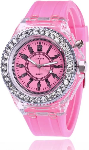Vista 13 de Reloj de silicona Bling LED Luminoso Luces Coloridas Relojes Deportivos Reloj de Pulsera para Niñas Niños Negro