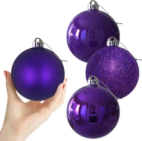 Vista 130 de Esferas pequeñas de Navidad de bronce y dorado de 1.6 pulgadas, adornos para decoración de árbol de Navidad, bolas colgantes inastillables