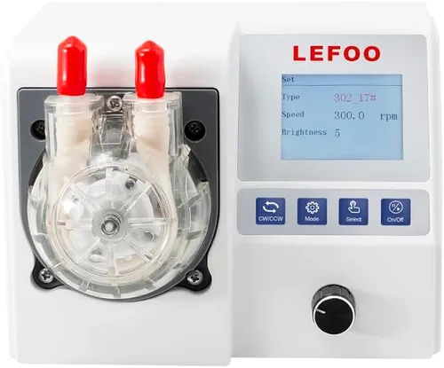 Vista 2 de LEFOO LFPC3025ST 24V bomba de laboratorio peristáltico inteligente pequeña corriente constante de alta precisión pequeña bomba de agua de medición
