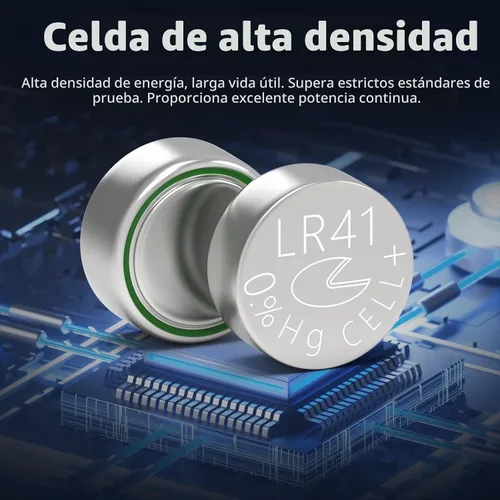 Vista 6 de PKCELL - Paquete de 10 pilas de botón LR41 AG3 LR41