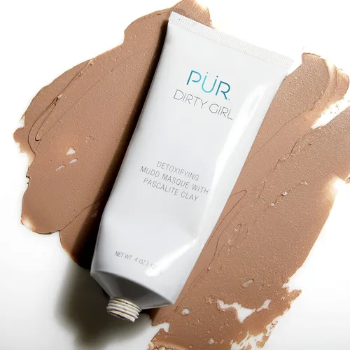Vista 6 de PÜR MINERALS Dirty Girl - Máscara desintoxicante de barro con arcilla pascalita, exfolia la piel, mejora la textura de la piel, sin crueldad